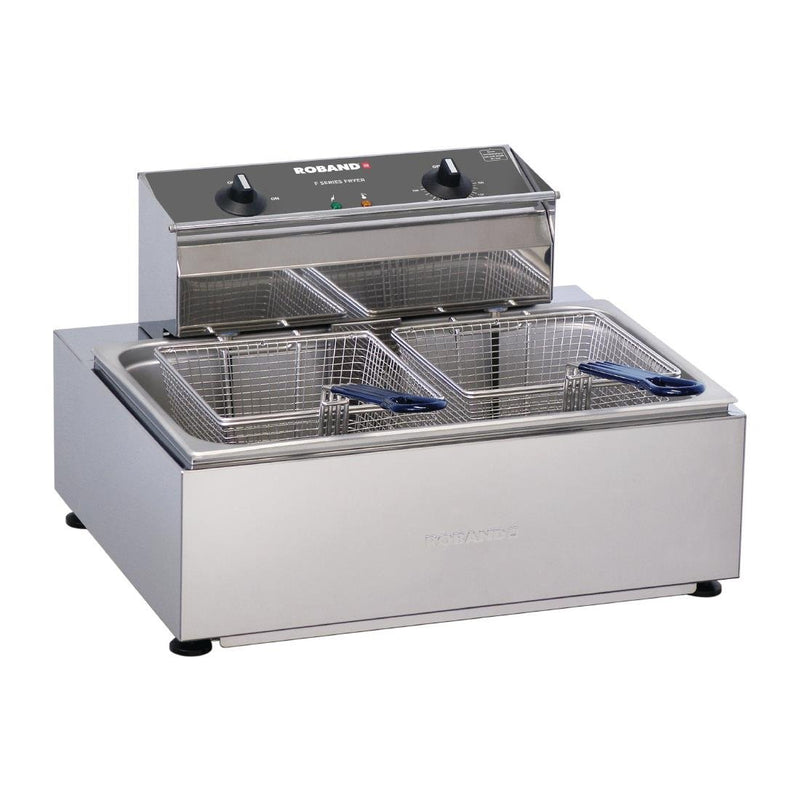 Roband F-Series Countertop Fryer F111 Single Pan 11Ltr/Double Basket 15Amps