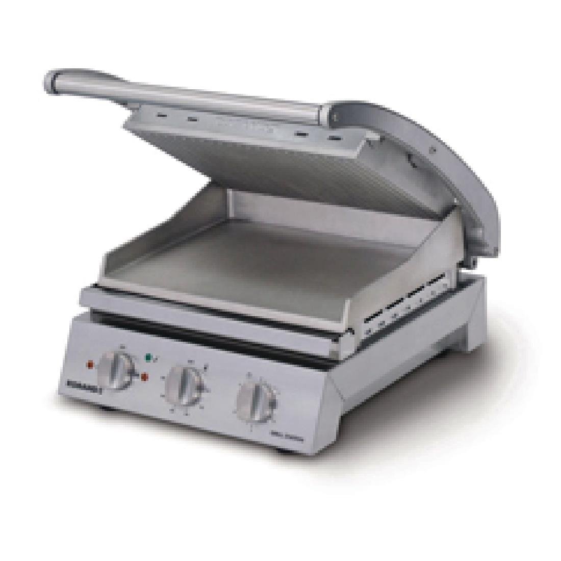 Roband Grill Station GSA610R with Ribbed Top Plate and Smooth Bottom Plate 6 Slice Capacity HJ744