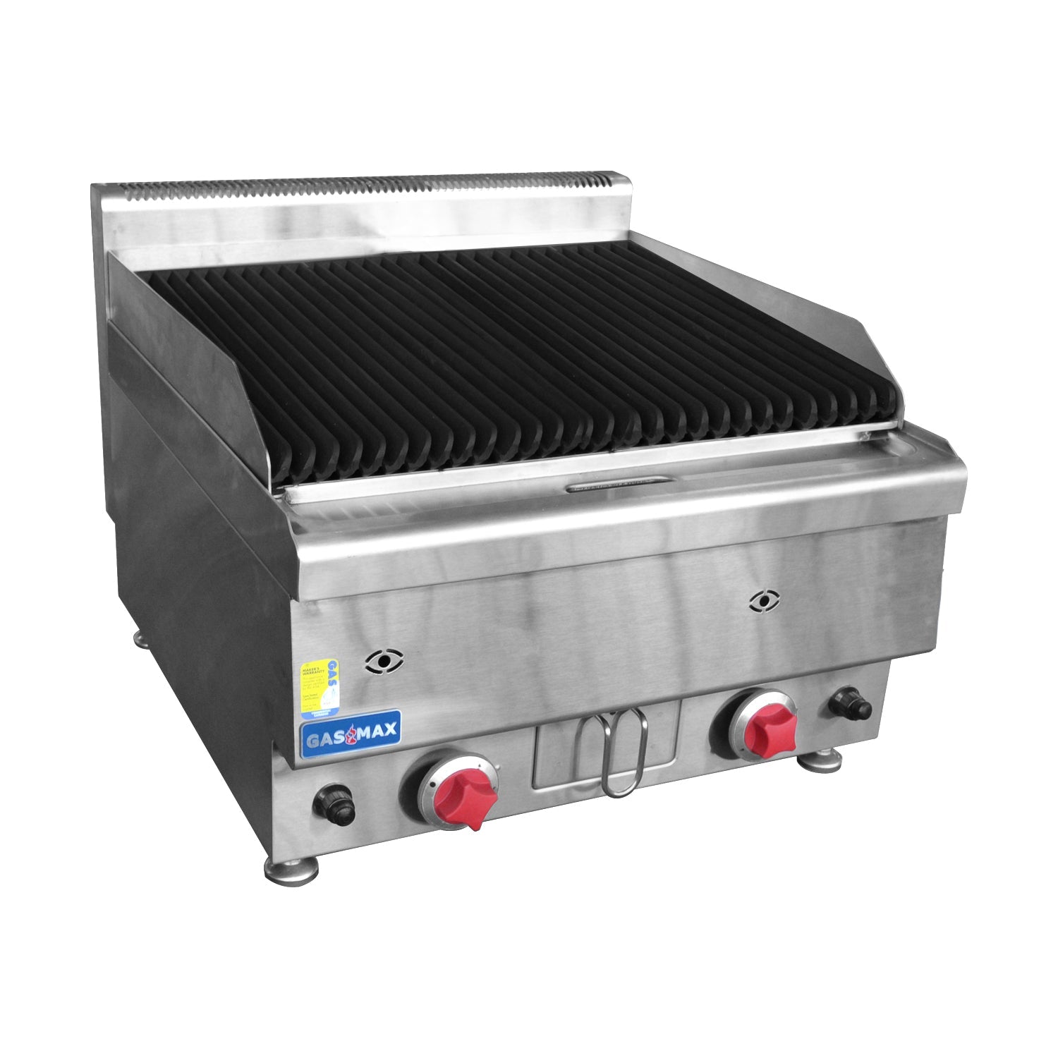 GasMax Gasmax Benchtop 2 Burner Chargrill JUS-TRH60