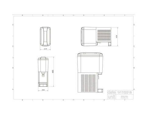KF12L-1 F.E.D Single Bowl Juice Dispenser KF12L-1