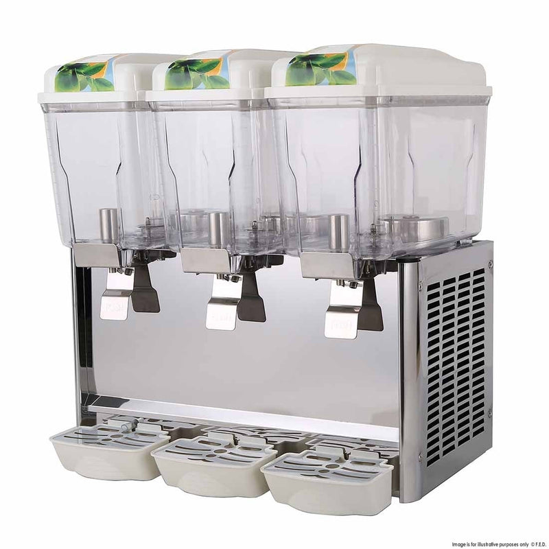 F.E.D Triple Bowl Juice Dispenser KF12L-3