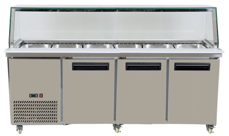 Thermaster Fed Cold Salad & Noodle Bar 6X1/1 Gn Pans PG210FA-YG