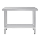Vogue Stainless Steel Prep Table 1200mm T376