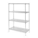 Vogue 4 Tier Wire Shelving Kit 1220x610mm U257