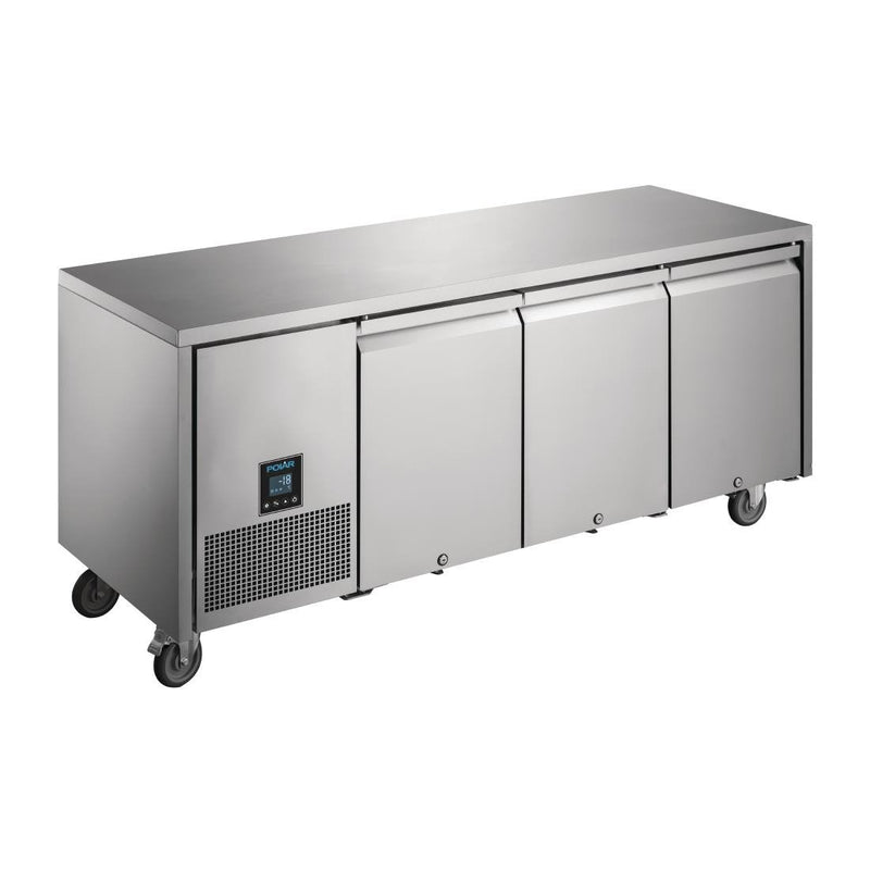 Polar U-Series Premium Triple Door Counter Freezer 420Ltr