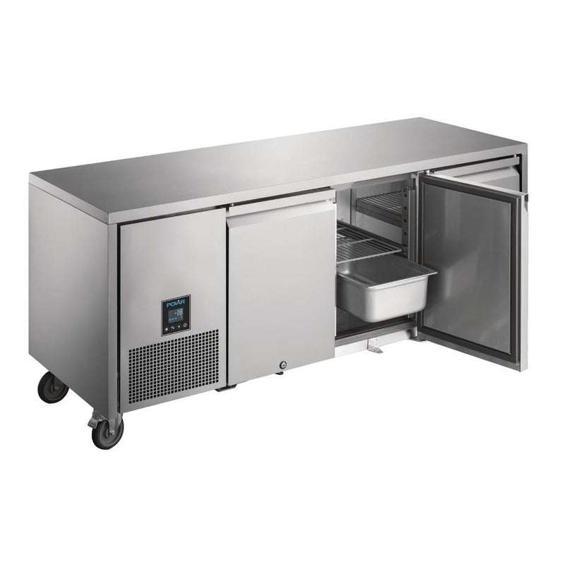 Polar U-Series Premium Triple Door Counter Freezer 420Ltr