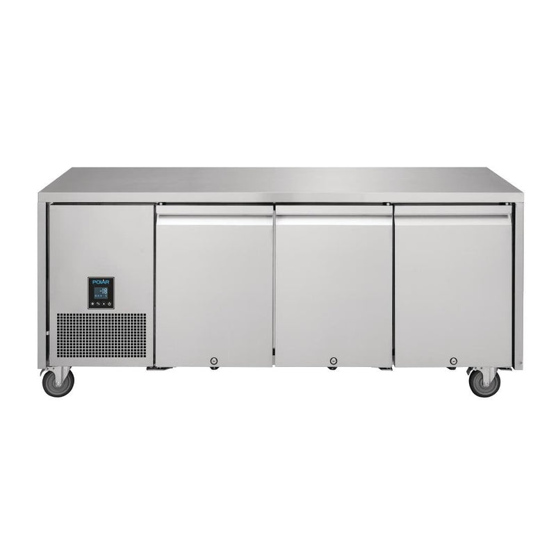 Polar U-Series Premium Triple Door Counter Freezer 420Ltr