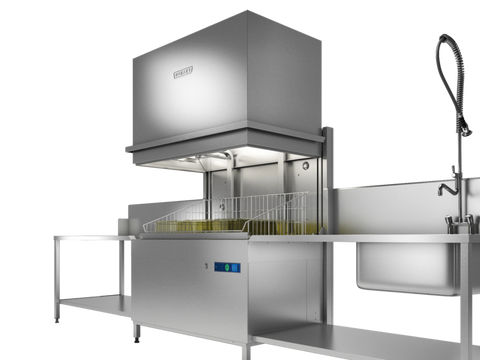 Hobart Profi Twin Chamber Pass Thru Hood-Type Utensil Washer - UXTH